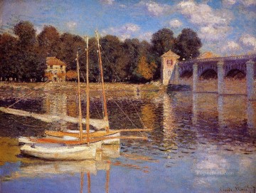  Argenteuil Pintura al %C3%B3leo - El puente de Argenteuil Claude Monet